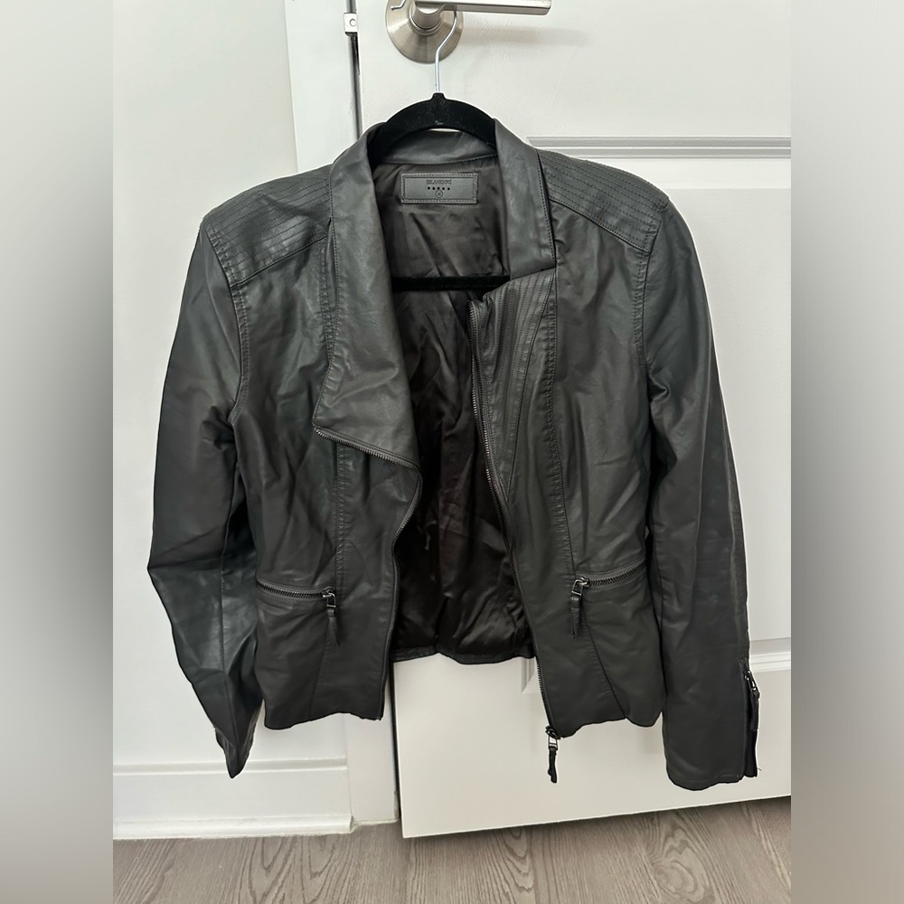 Asymmetrical BlankNYC leather jacket